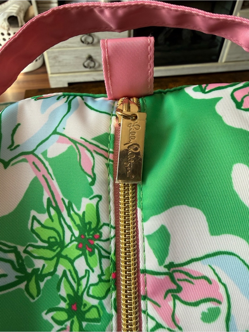 Lilly Pulitzer Travel Shoe Bag in Spearmint Blossom Views - NWOT - Picture 2 of 2
